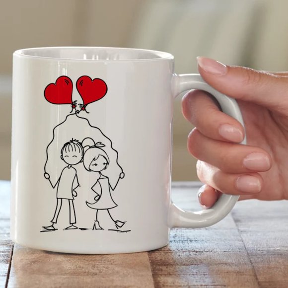 Happy Valentine Mug Cup, 11 oz - Picture 2 of 2